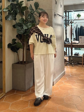 「RIVE DROITE（リヴドロワ）のアイテム（スウェット）」を使った、さこちゃんさん（骨格ストレート・レディース・155cm）の秋コーディネート