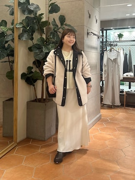 「アイテム（その他アウター）」を使った、さこちゃんさん（骨格ストレート・レディース・155cm）の秋コーディネート