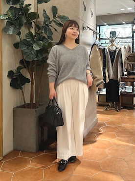 「RIVE DROITE（リヴドロワ）のアイテム」を使った、さこちゃんさん（レディース・155cm）の冬コーディネート