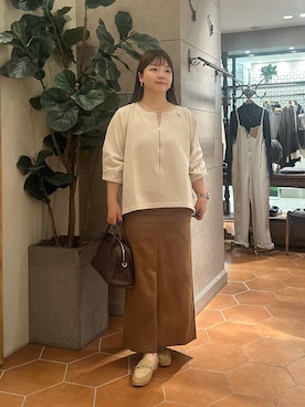 「RIVE DROITE（リヴドロワ）のアイテム（スウェット）」を使った、さこちゃんさん（骨格ストレート・レディース・155cm）の秋コーディネート