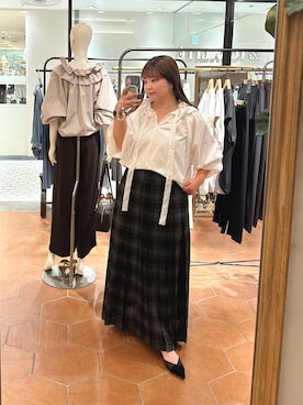 「RIVE DROITE（リヴドロワ）のアイテム（パンプス）」を使った、さこちゃんさん（骨格ストレート・レディース・155cm）の秋コーディネート