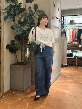 「アイテム（パンプス）」を使った、さこちゃんさん（レディース・155cm）の夏コーディネート