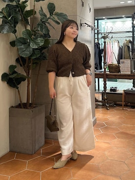 「RIVE DROITE（リヴドロワ）のアイテム（その他シューズ）」を使った、さこちゃんさん（骨格ストレート・レディース・155cm）の秋コーディネート