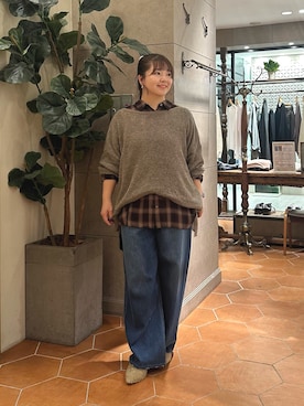 「RIVE DROITE（リヴドロワ）のアイテム（その他シューズ）」を使った、さこちゃんさん（骨格ストレート・レディース・155cm）の秋コーディネート