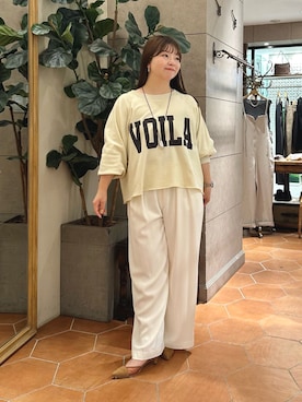 「RIVE DROITE（リヴドロワ）のアイテム（スウェット）」を使った、さこちゃんさん（骨格ストレート・レディース・155cm）の秋コーディネート