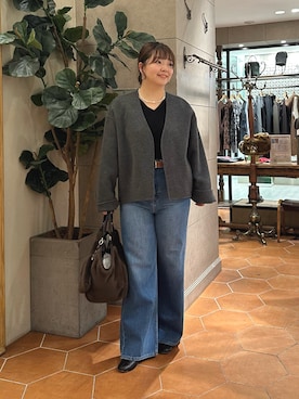 「RIVE DROITE（リヴドロワ）のアイテム（パンツ）」を使った、さこちゃんさん（骨格ストレート・レディース・155cm）の秋コーディネート