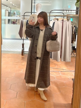 「RIVE DROITE（リヴドロワ）のアイテム」を使った、さこちゃんさん（レディース・155cm）の冬コーディネート