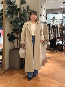 「RIVE DROITE（リヴドロワ）のアイテム」を使った、さこちゃんさん（レディース・155cm）の冬コーディネート