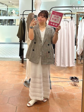 「アイテム（アクセサリー）」を使った、さこちゃんさん（レディース・155cm）の春コーディネート