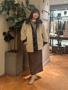 「アイテム（その他アウター）」を使った、さこちゃんさん（レディース・155cm）の秋コーディネート