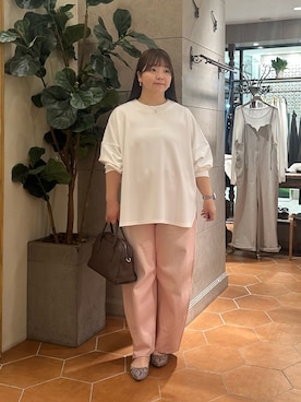 「RIVE DROITE（リヴドロワ）のアイテム（パンプス）」を使った、さこちゃんさん（骨格ストレート・レディース・155cm）の秋コーディネート