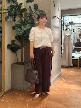 「RIVE DROITE（リヴドロワ）のアイテム（パンプス）」を使った、さこちゃんさん（骨格ストレート・レディース・155cm）の夏コーディネート