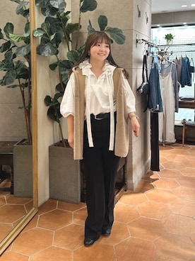 「アイテム（その他アウター）」を使った、さこちゃんさん（レディース・155cm）の秋コーディネート