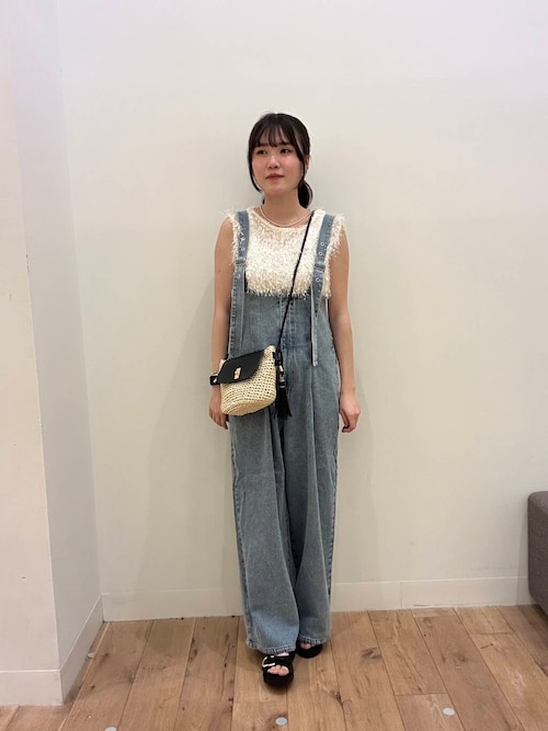 SENSE OF PLACE ウエストタックサロペットパンツ セール】ウエストタックサロペットパンツ（サロペット