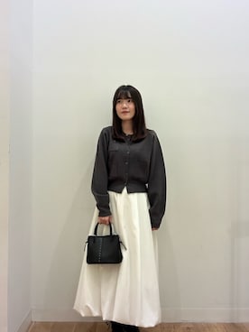 「SENSE OF PLACE by URBAN RESEARCH（センスオブプレイスバイアーバンリサーチ）のアイテム（カーディガン/ボレロ）」を使った、mi05ho18さん（レディース・162cm）の秋コーディネート