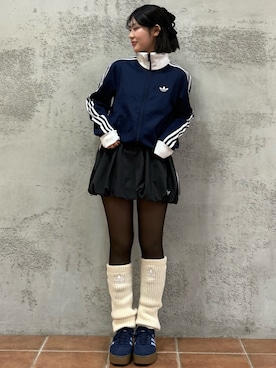 「アイテム（ジャージ）」を使った、AMさん（レディース・154cm）の冬コーディネート