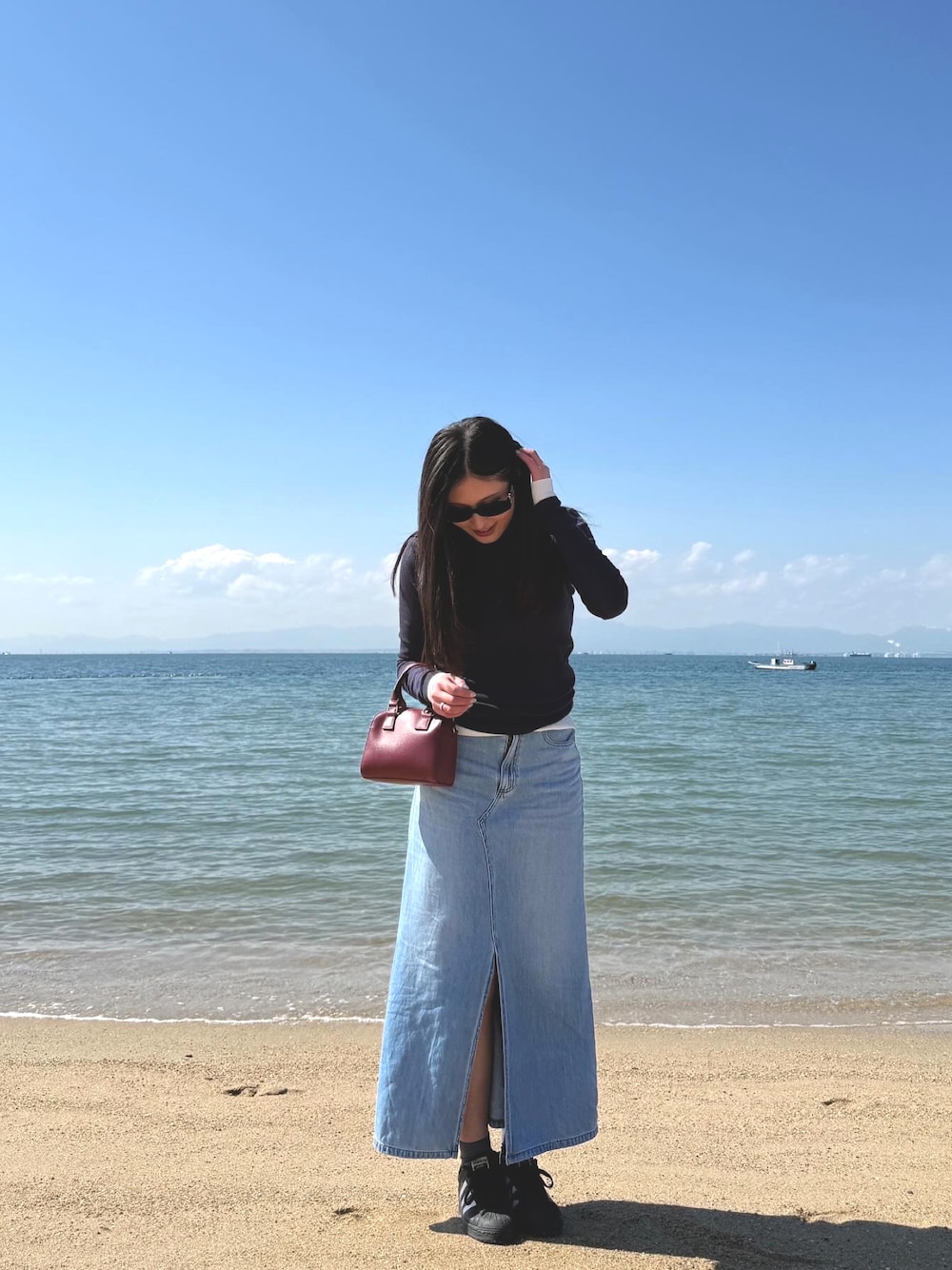 【涼やか×軽やか】Miu Miu サングラス 夏コーデ 大人カジュアル miu miuのサングラスを使った人気ファッションコーディネート