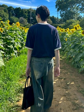 「アイテム（トートバッグ）」を使った、RYOMAさん（メンズ・175cm）の夏コーディネート