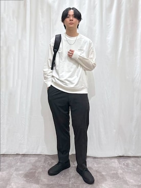 「アイテム（バックパック/リュック）」を使った、kazuoさん（メンズ・182cm）の秋コーディネート