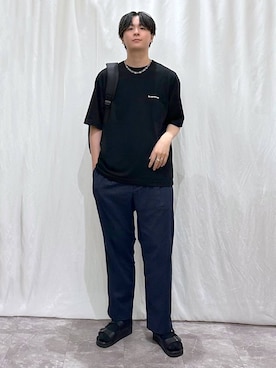 「アイテム（バックパック/リュック）」を使った、kazuoさん（メンズ・182cm）の夏コーディネート