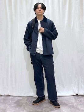 「アイテム（ミリタリージャケット）」を使った、kazuoさん（メンズ・182cm）の秋コーディネート