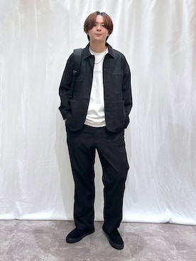 「GLOBAL WORK（グローバルワーク）のアイテム（ブルゾン）」を使った、kazuoさん（メンズ・182cm）の春コーディネート