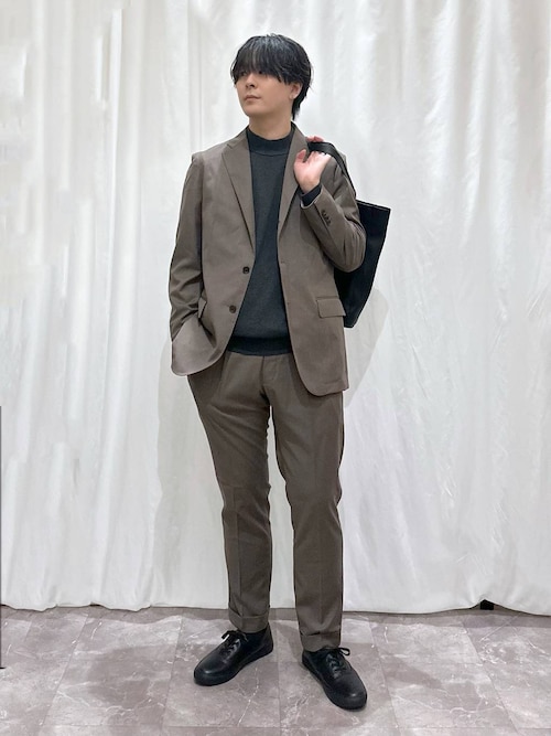 グローバルワーク WWS セットアップ　ジャケット/スラックス　チャコール GLOBAL WORK - GLOBAL WORK セットアップの通販 by pac's shop