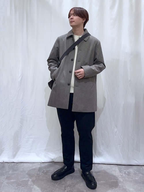セール】ウーリーテック/防風スマートショートステンカラーコート