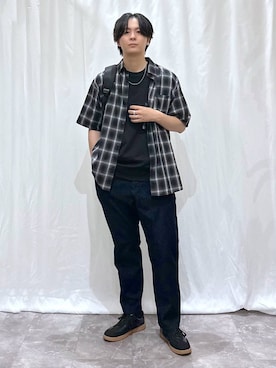 「アイテム（バックパック/リュック）」を使った、kazuoさん（メンズ・182cm）の秋コーディネート