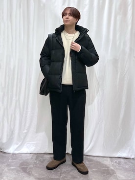 「GLOBAL WORK（グローバルワーク）のアイテム（トップス）」を使った、kazuoさん（メンズ・182cm）の冬コーディネート