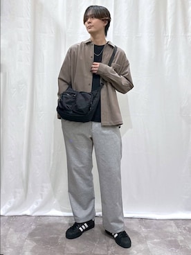 「GLOBAL WORK（グローバルワーク）のアイテム（トップス）」を使った、kazuoさん（メンズ・182cm）の秋コーディネート