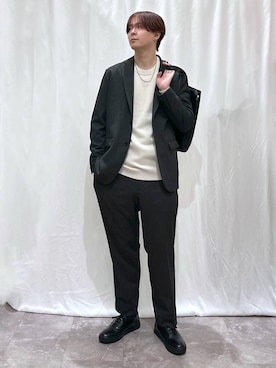 「GLOBAL WORK（グローバルワーク）のアイテム（トップス）」を使った、kazuoさん（メンズ・182cm）の冬コーディネート