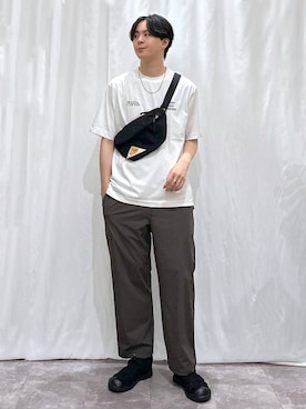 「アイテム（サンダル）」を使った、kazuoさん（メンズ・182cm・20代）の夏コーディネート