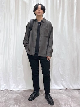 「アイテム（バックパック/リュック）」を使った、kazuoさん（メンズ・182cm）の秋コーディネート