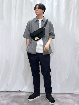 「アイテム（サンダル）」を使った、kazuoさん（メンズ・182cm・20代）の夏コーディネート