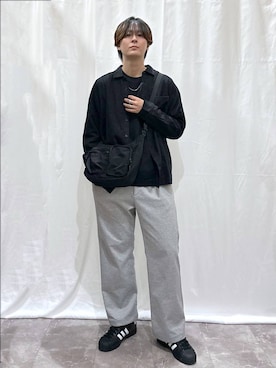 「GLOBAL WORK（グローバルワーク）のアイテム（その他パンツ）」を使った、kazuoさん（メンズ・182cm）の秋コーディネート
