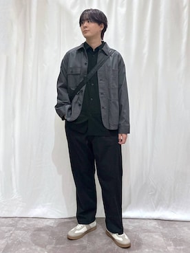 「GLOBAL WORK（グローバルワーク）のアイテム（ブルゾン）」を使った、kazuoさん（メンズ・182cm）の春コーディネート