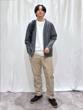 「アイテム（バックパック/リュック）」を使った、kazuoさん（メンズ・182cm）の秋コーディネート