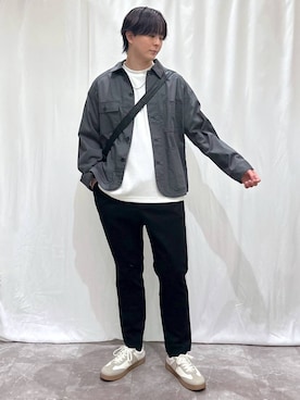 「GLOBAL WORK（グローバルワーク）のアイテム（ブルゾン）」を使った、kazuoさん（メンズ・182cm）の春コーディネート