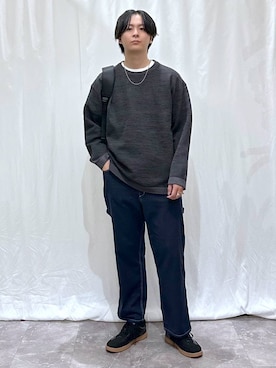 「アイテム（バックパック/リュック）」を使った、kazuoさん（メンズ・182cm）の秋コーディネート