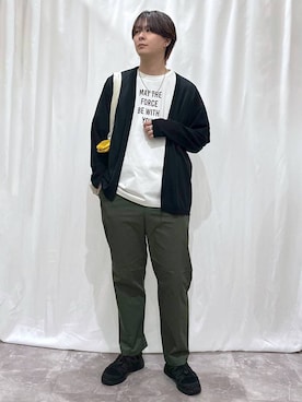 「アイテム（エコバッグ/サブバッグ）」を使った、kazuoさん（メンズ・182cm）の春コーディネート