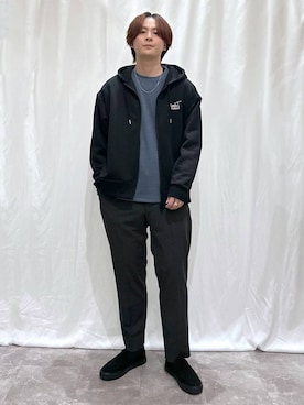 「GLOBAL WORK（グローバルワーク）のアイテム（パンツ）」を使った、kazuoさん（メンズ・182cm）の春コーディネート