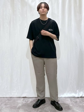 「GLOBAL WORK（グローバルワーク）のアイテム（パンツ）」を使った、kazuoさん（メンズ・182cm）の夏コーディネート