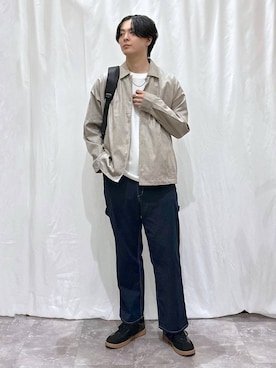 「アイテム（バックパック/リュック）」を使った、kazuoさん（メンズ・182cm）の秋コーディネート