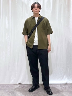 「GLOBAL WORK（グローバルワーク）のアイテム（パンツ）」を使った、kazuoさん（メンズ・182cm）の夏コーディネート