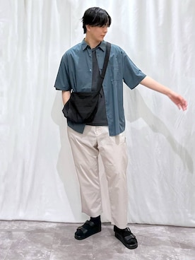 「GLOBAL WORK（グローバルワーク）のアイテム（シューズ）」を使った、kazuoさん（メンズ・182cm）の夏コーディネート