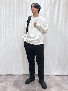 「アイテム（バックパック/リュック）」を使った、kazuoさん（メンズ・182cm）の秋コーディネート