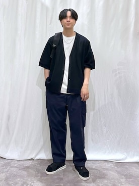 「アイテム（バックパック/リュック）」を使った、kazuoさん（メンズ・182cm）の夏コーディネート