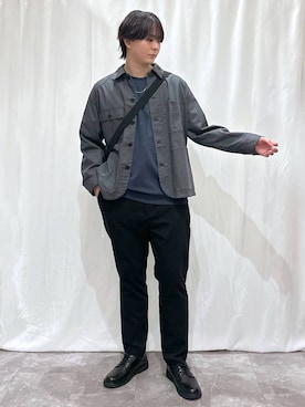 「GLOBAL WORK（グローバルワーク）のアイテム（ブルゾン）」を使った、kazuoさん（メンズ・182cm）の春コーディネート