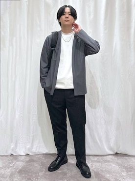 「アイテム（バックパック/リュック）」を使った、kazuoさん（メンズ・182cm）の秋コーディネート